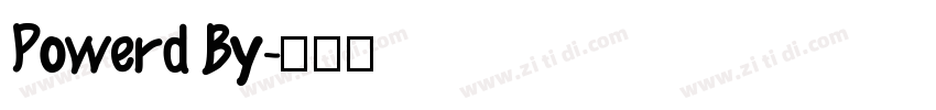 Powerd By字体转换